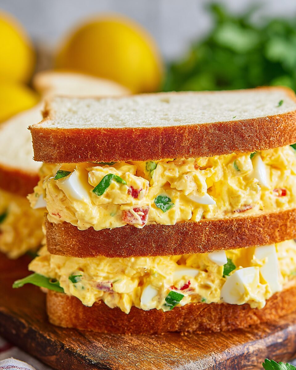 Southern-Style Pimento Cheese and Egg Salad Sandwiches