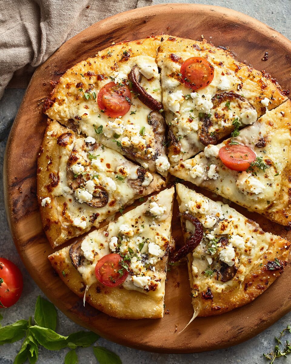 Easy Gourmet White Pizza Copycat