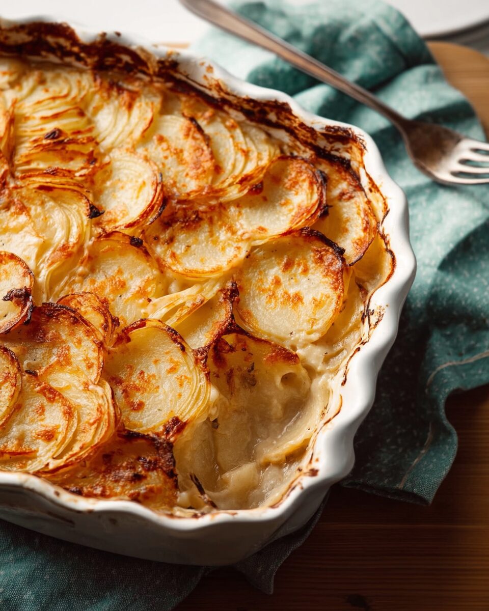 Spiralized Scalloped Potatoes