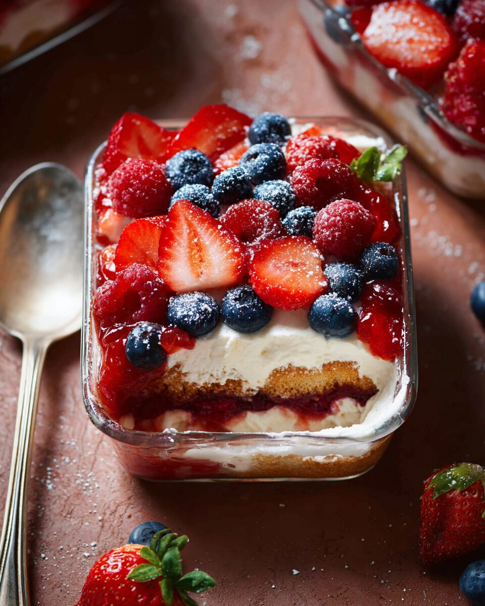 Triple Berry Tiramisu