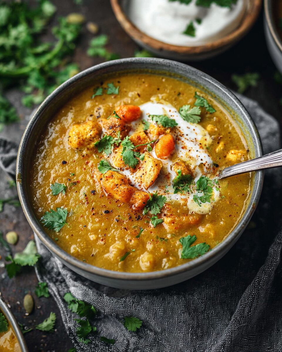 Spiced Chicken and Lentil Mulligatawny