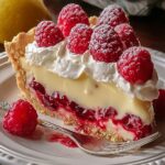 Lemon Raspberry Layered Pie