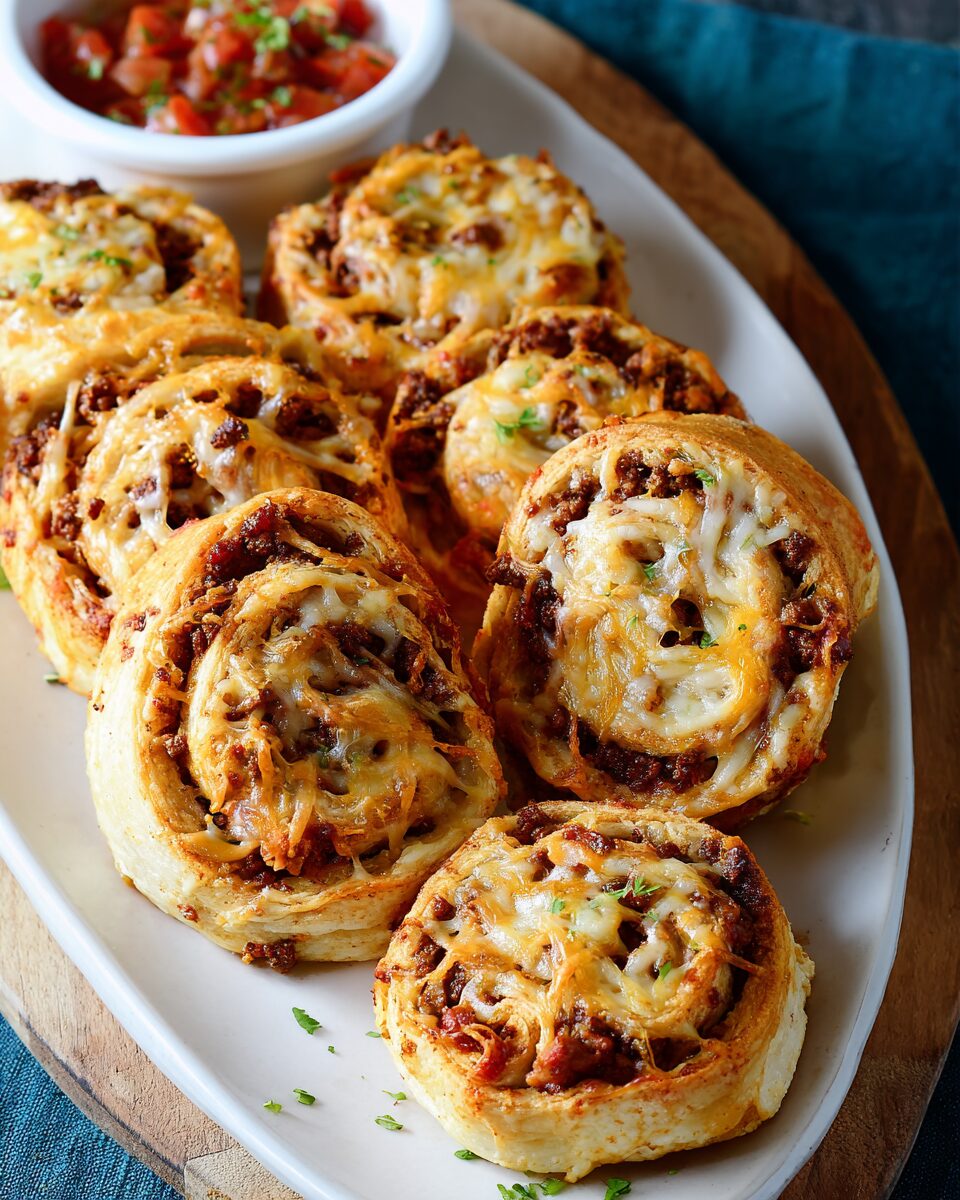 Cheesy Taco Roll-Ups with a Zesty Twist