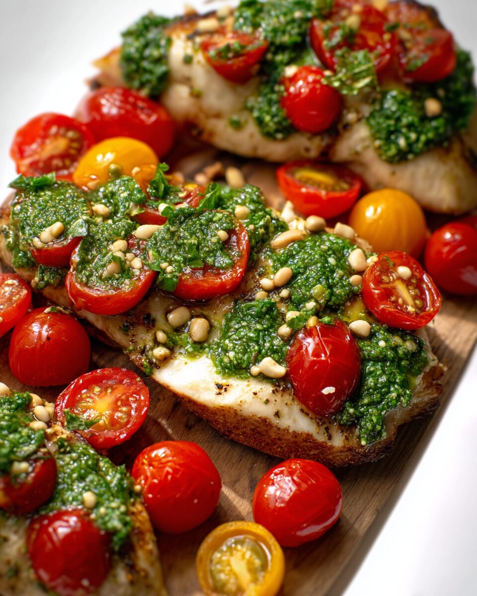 Pesto Bruschetta Chicken