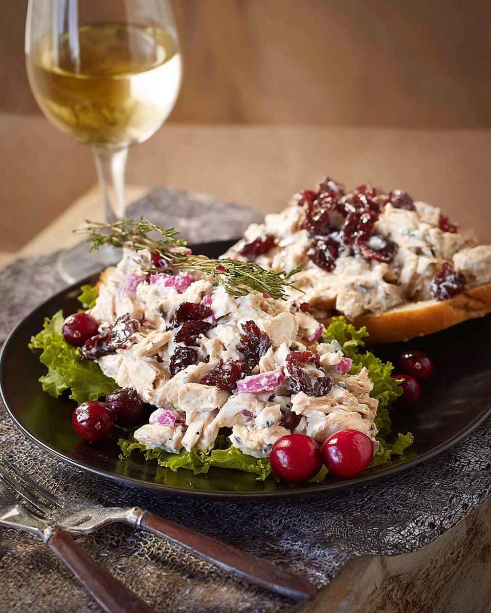 Crispy Chicken Salad with Cranberry and Pecan Delight
