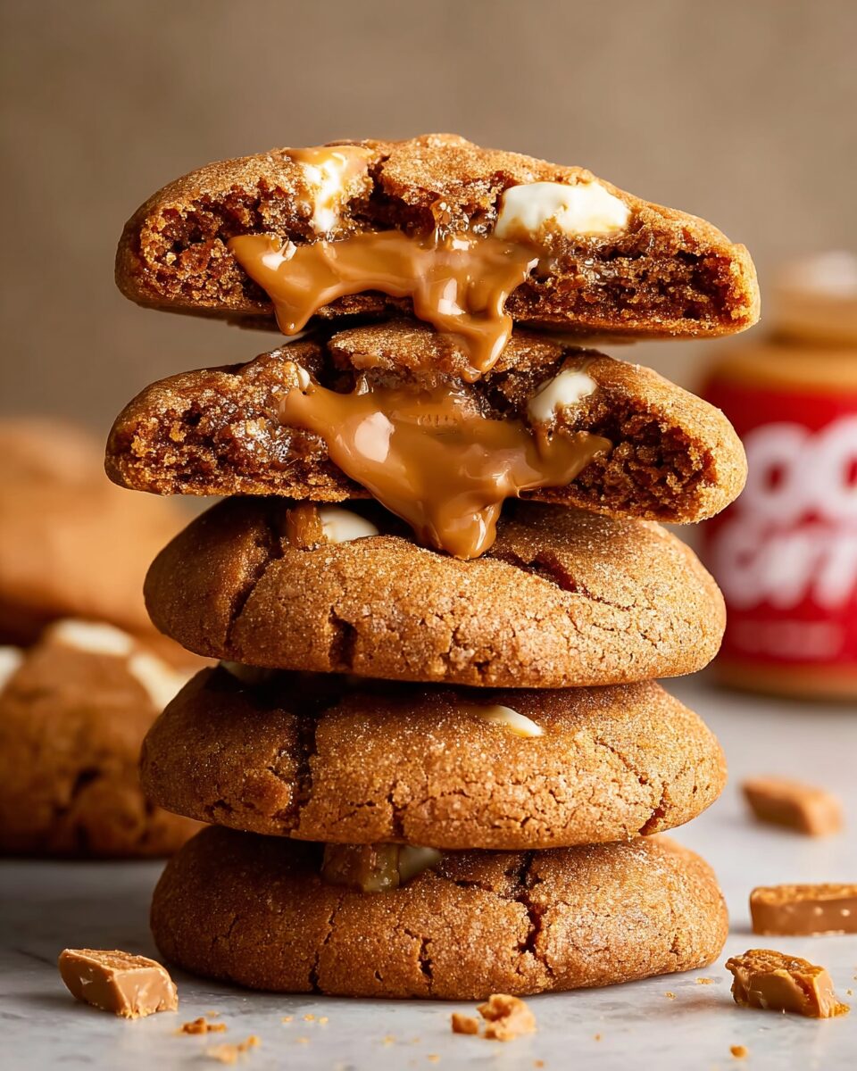 Biscoff Stuffed Cookies