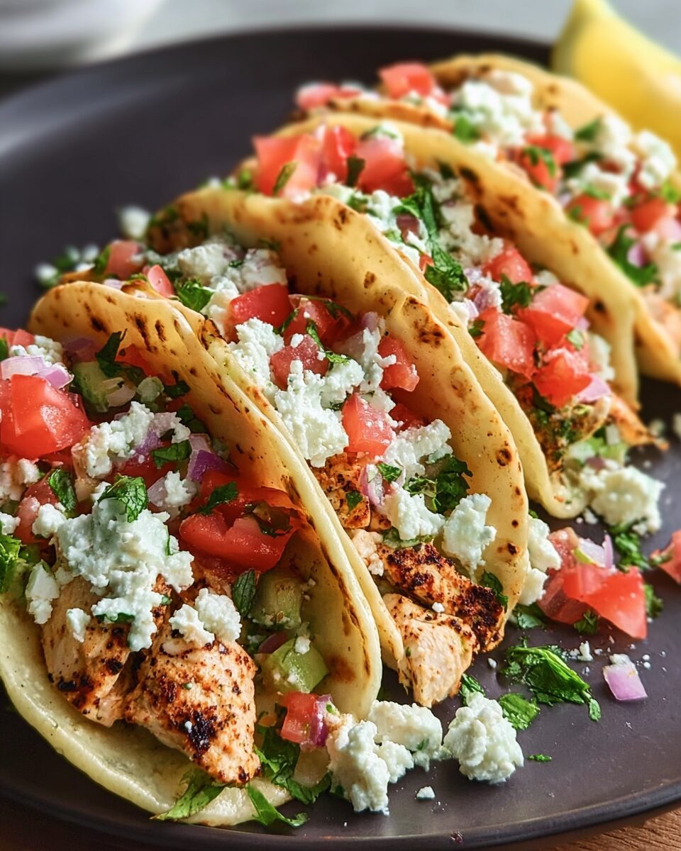 Mediterranean Chicken Tacos