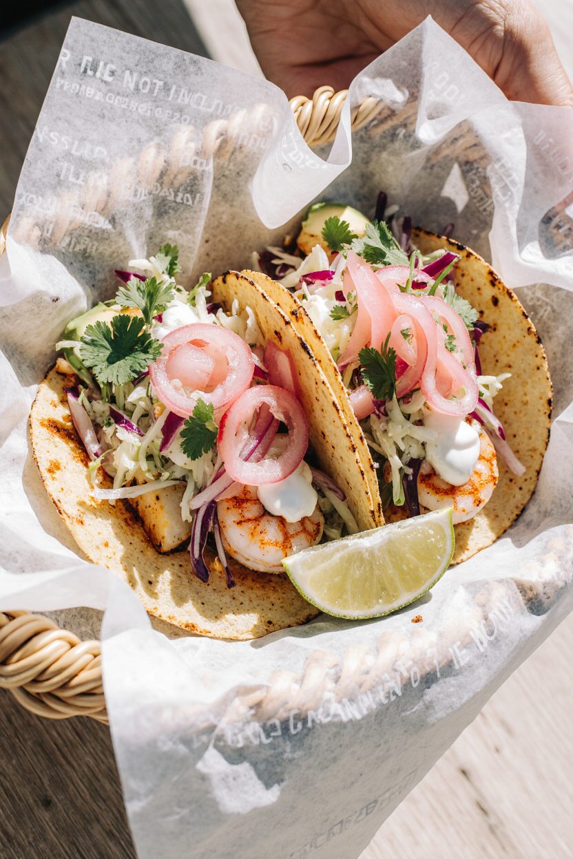 Shrimp Tacos Aquí Me Quedo