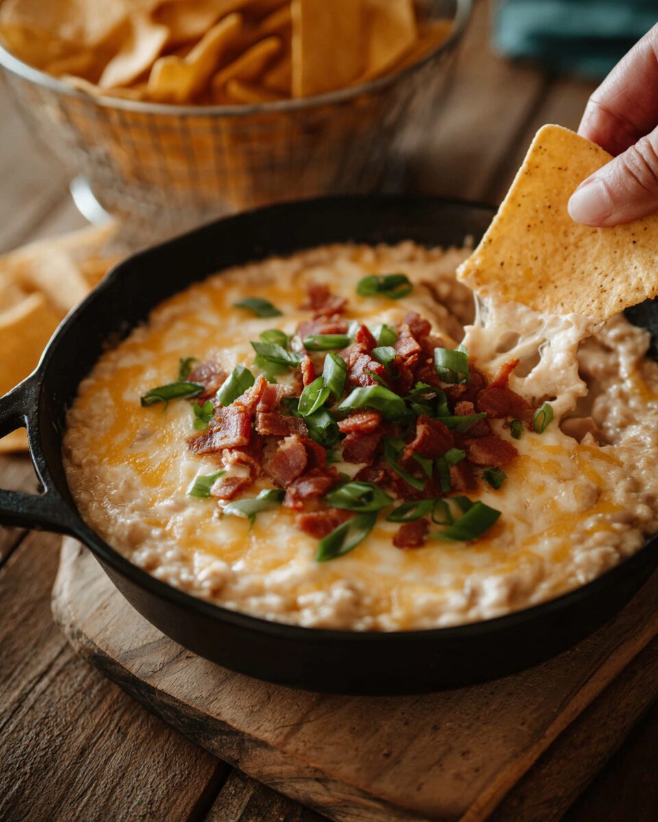 Cheesy Refried Bean Dip