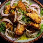 Chicken Chicharrón with Smothered Onions