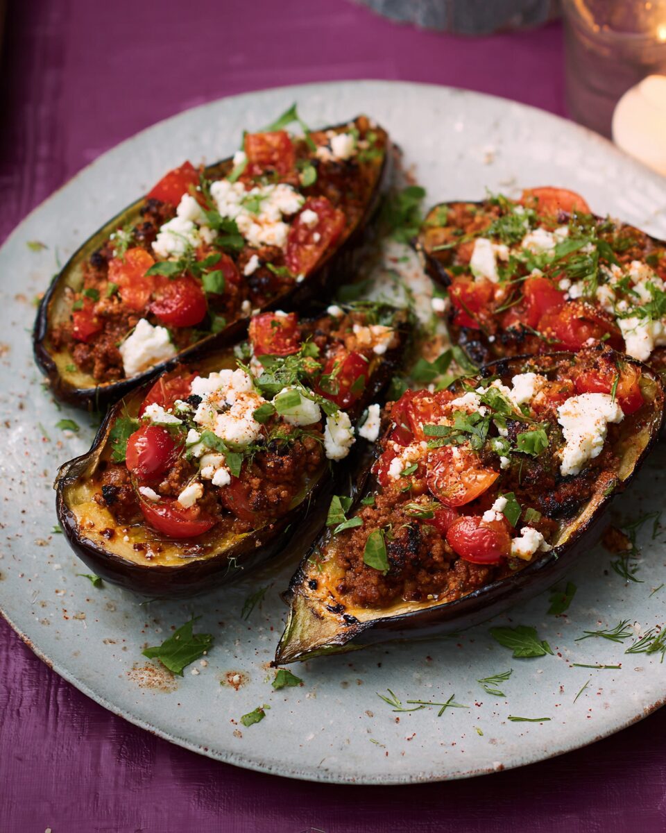 Beef-Stuffed Eggplant