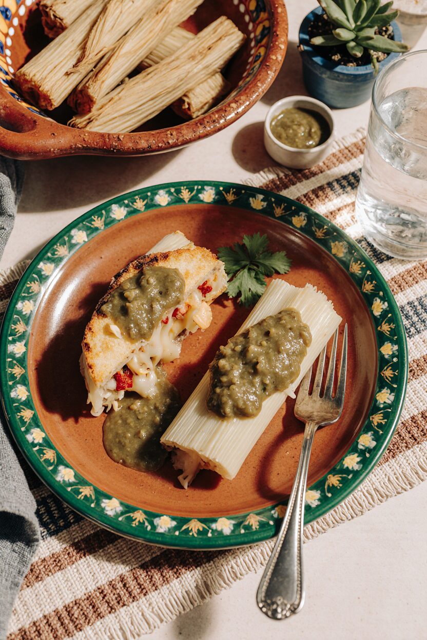 Green Chile Cheese Tamales