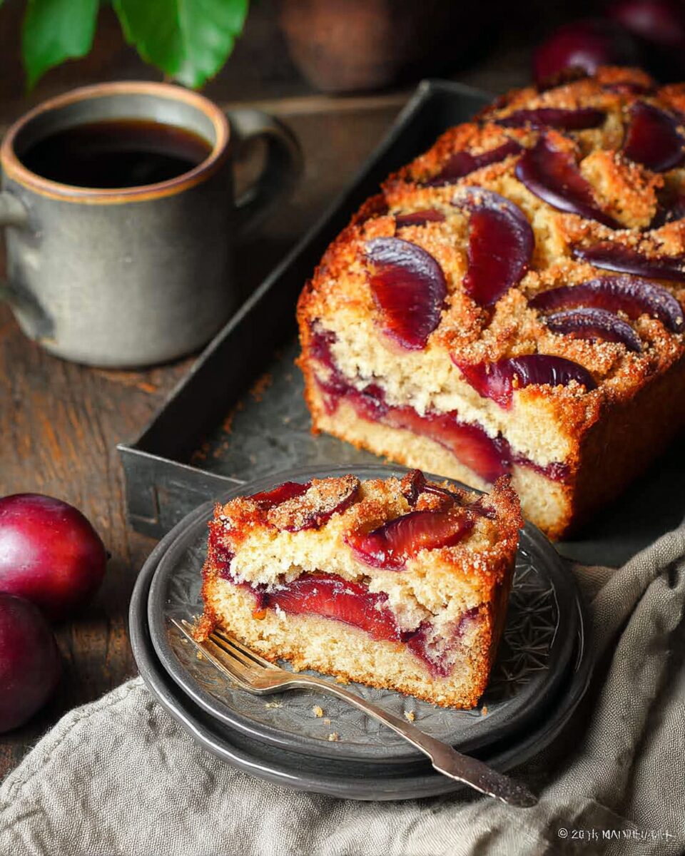 Spiced Plum Coffee Cake