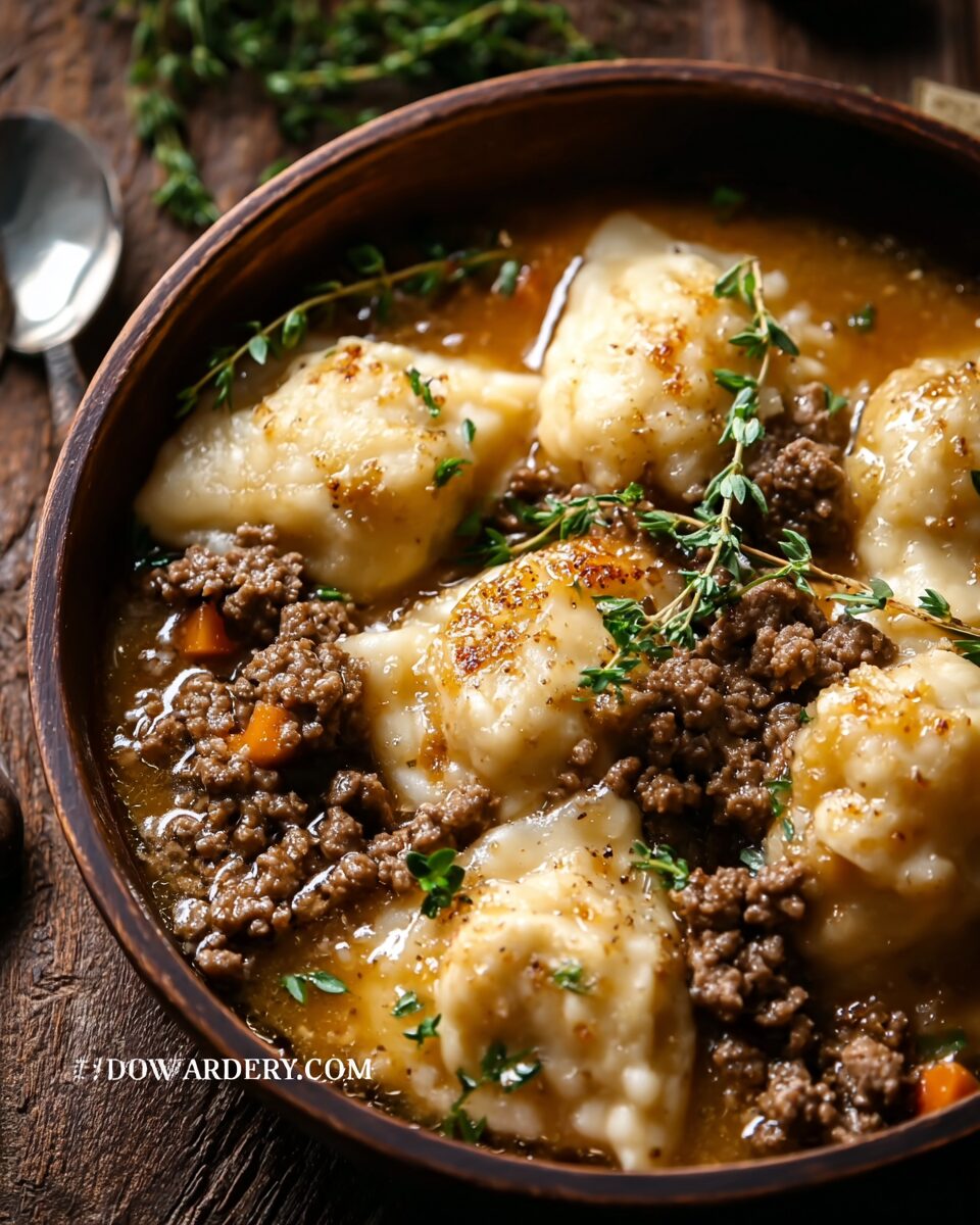 Ground Beef and Dumplings