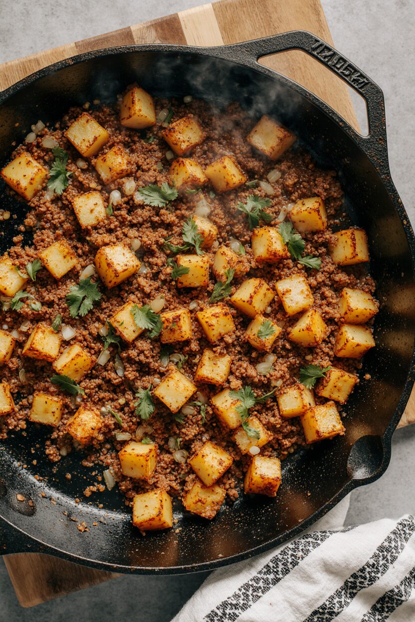 Papas con Chorizo