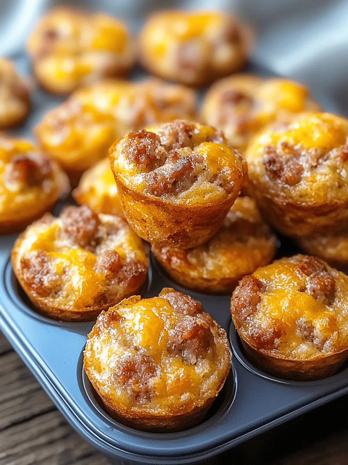 High-Protein Pancake Sausage Mini Muffins for Energizing Mornings