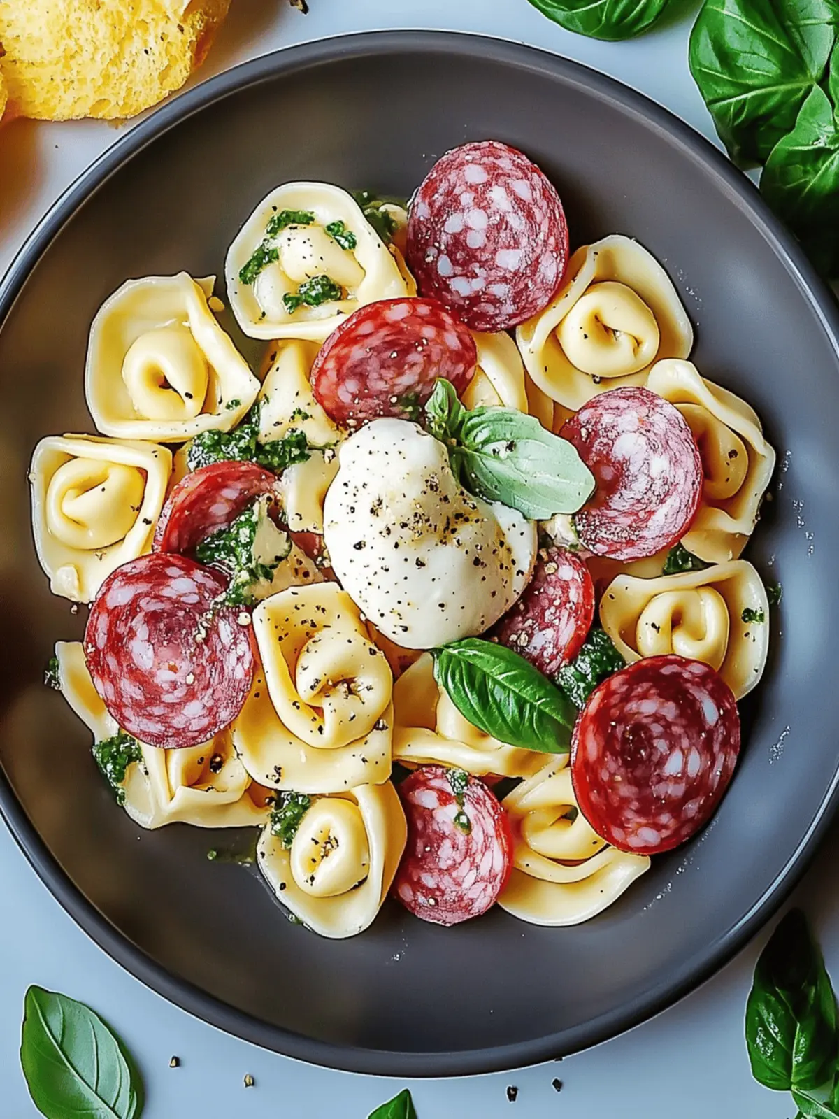 Salami-Mozzarella Tortellini Pasta Salad: A Summer Delight