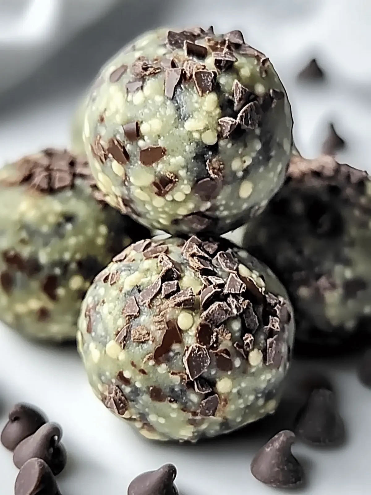 Mint Chocolate Chip Protein Balls