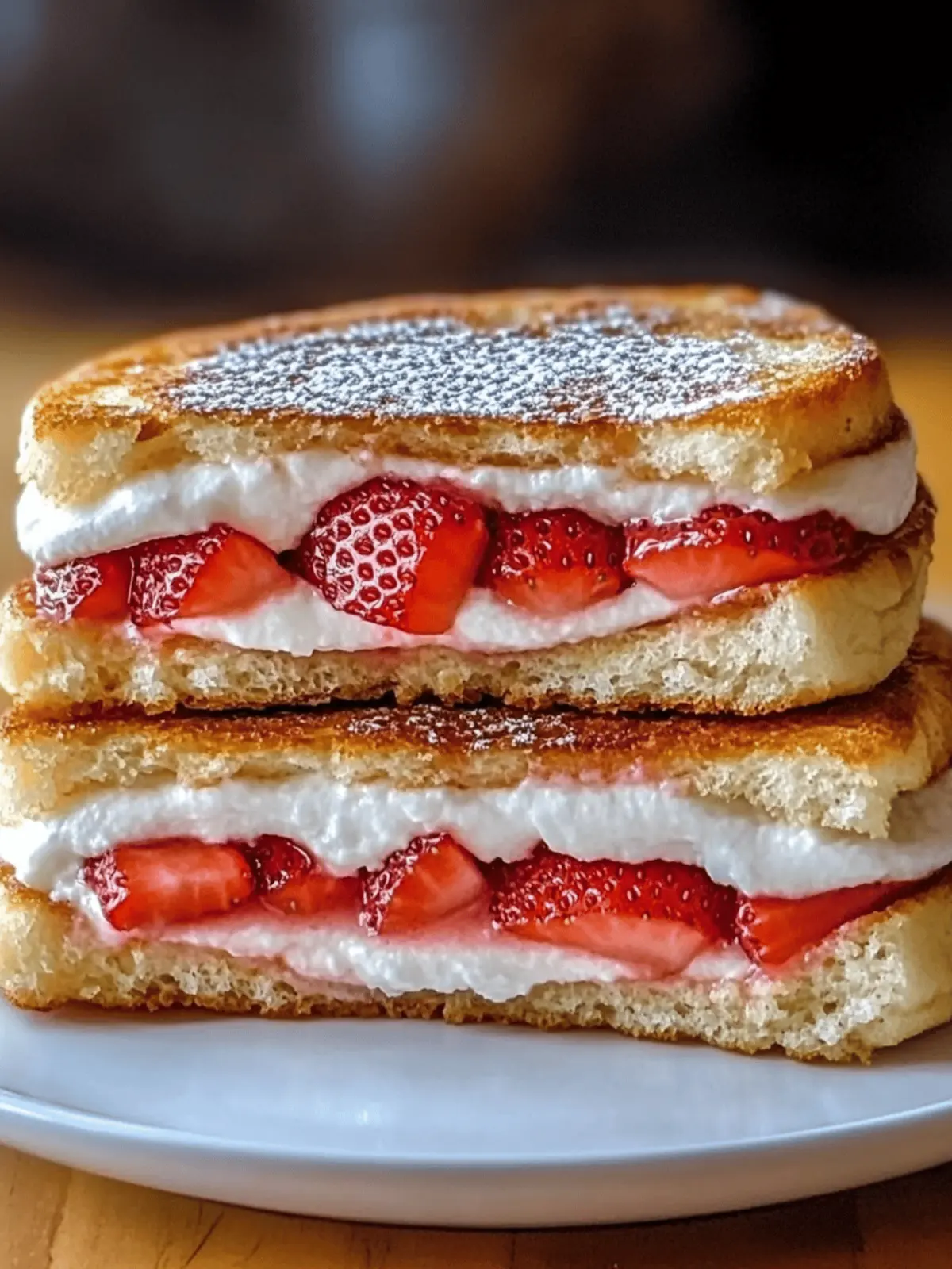 Melt-in-Your-Mouth Fried Strawberry Cheesecake Sandwiches