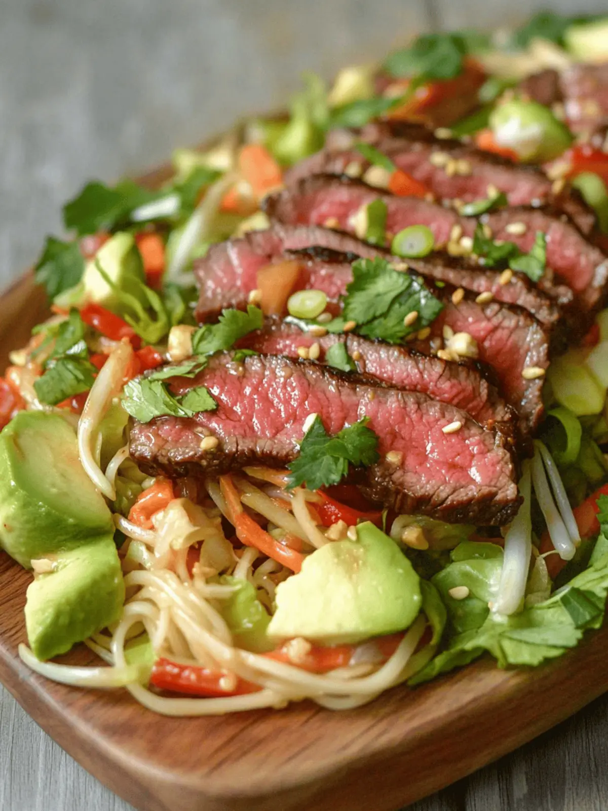 Asian Noodle Salad With Steak