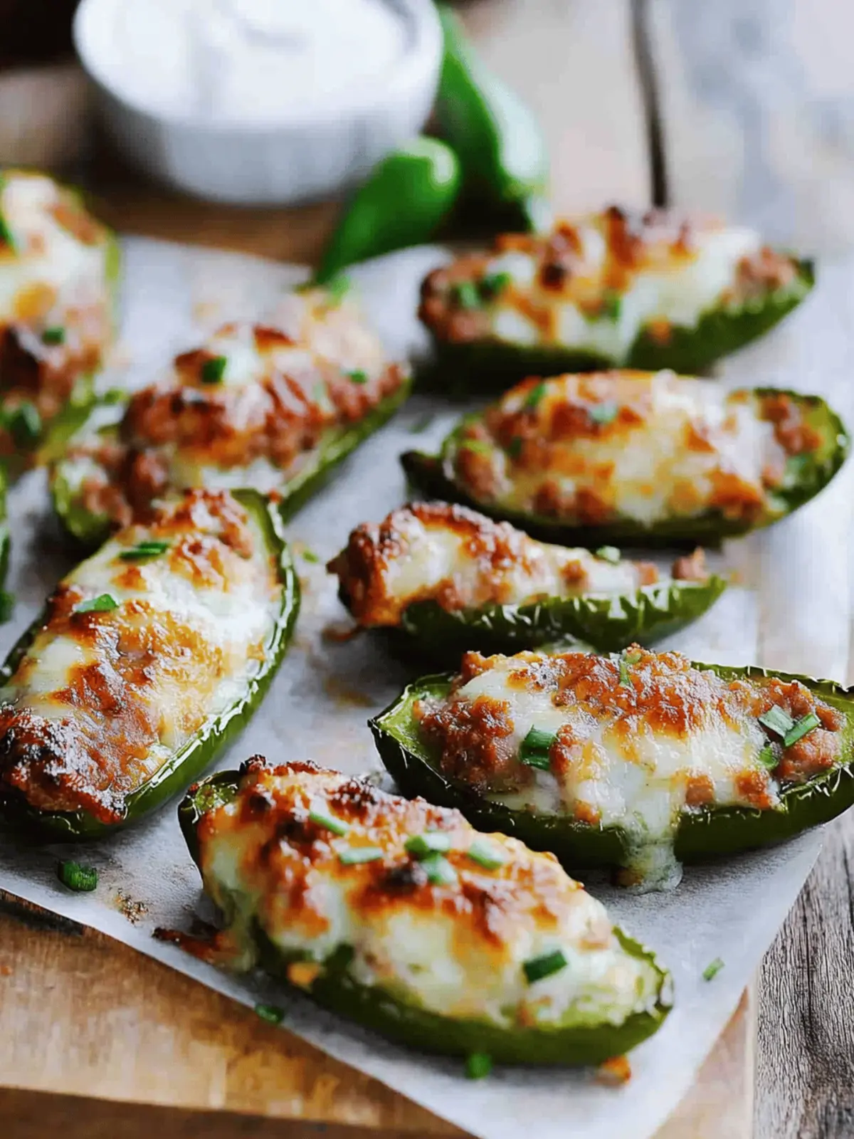 Sausage Jalapeno Poppers