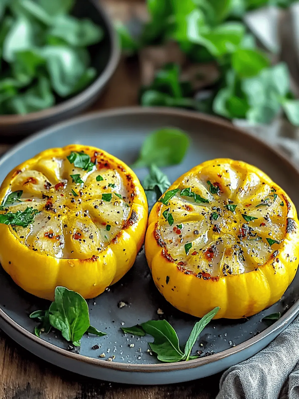 Stuffed Patty Pan Sunburst Squash: Easy Summer Delight