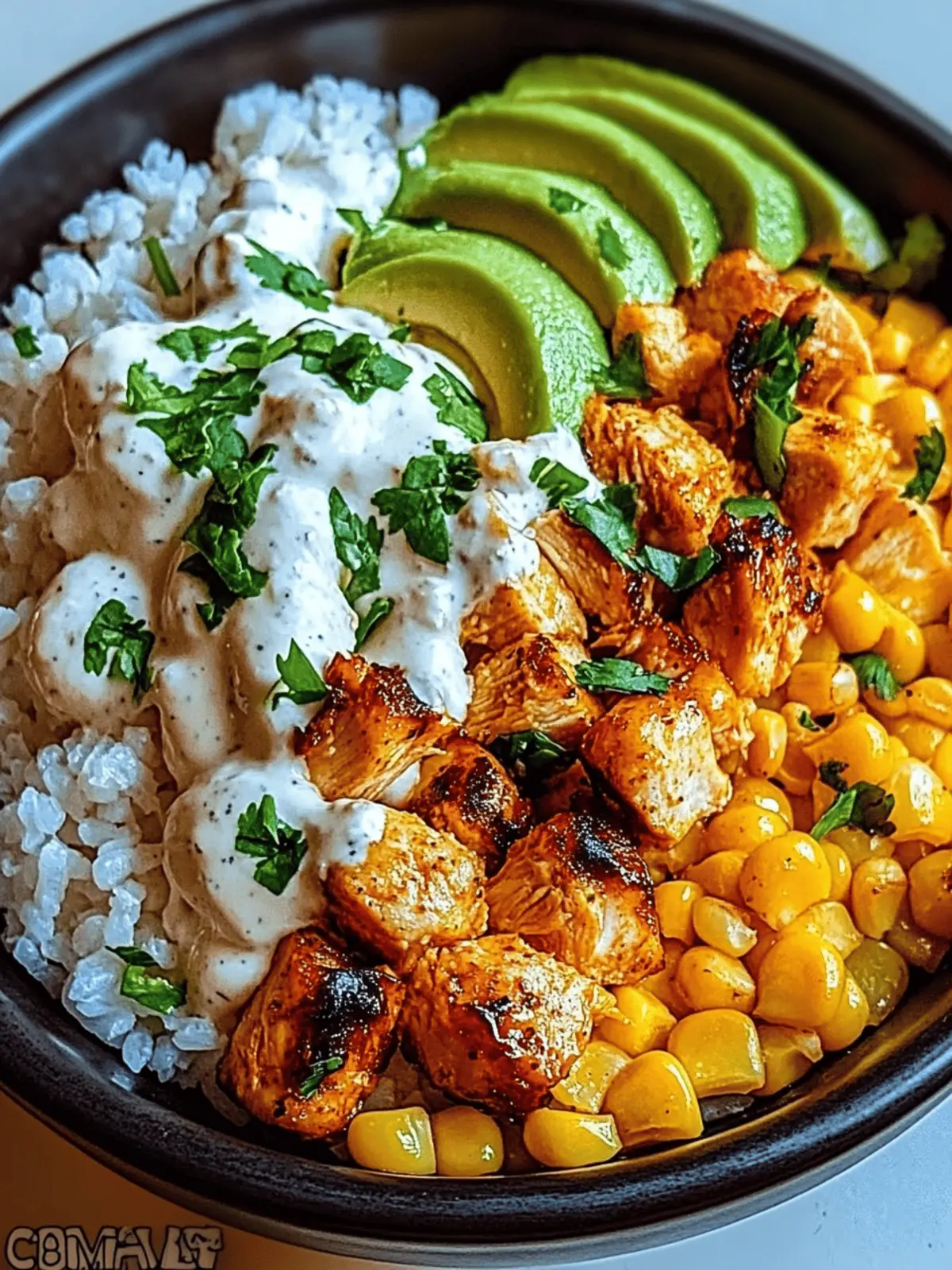 Mouthwatering Street Corn Chicken Rice Bowl for Quick Dinners