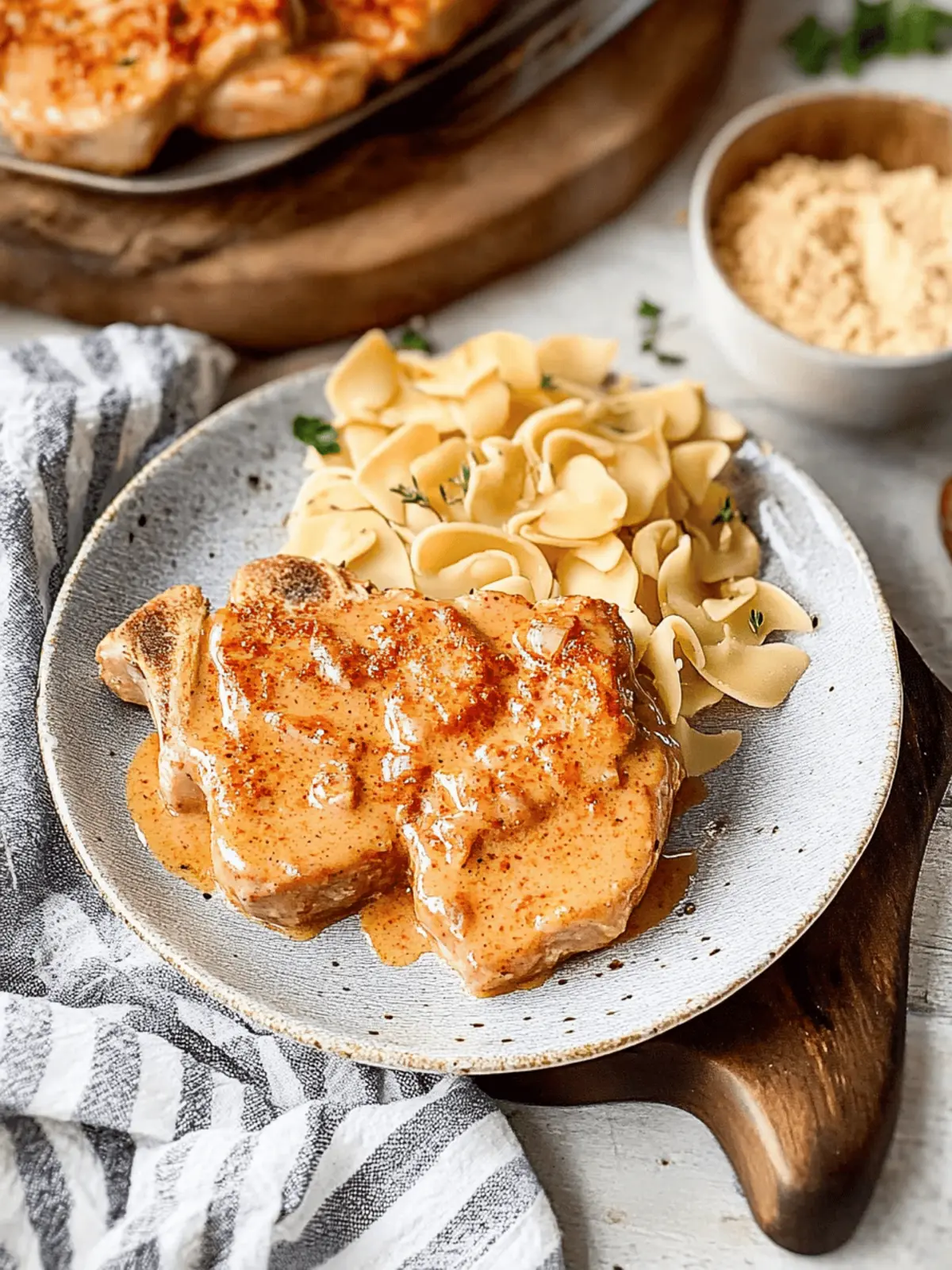 Hungarian Sour Cream Pork Chops (Sertés Paprikás)