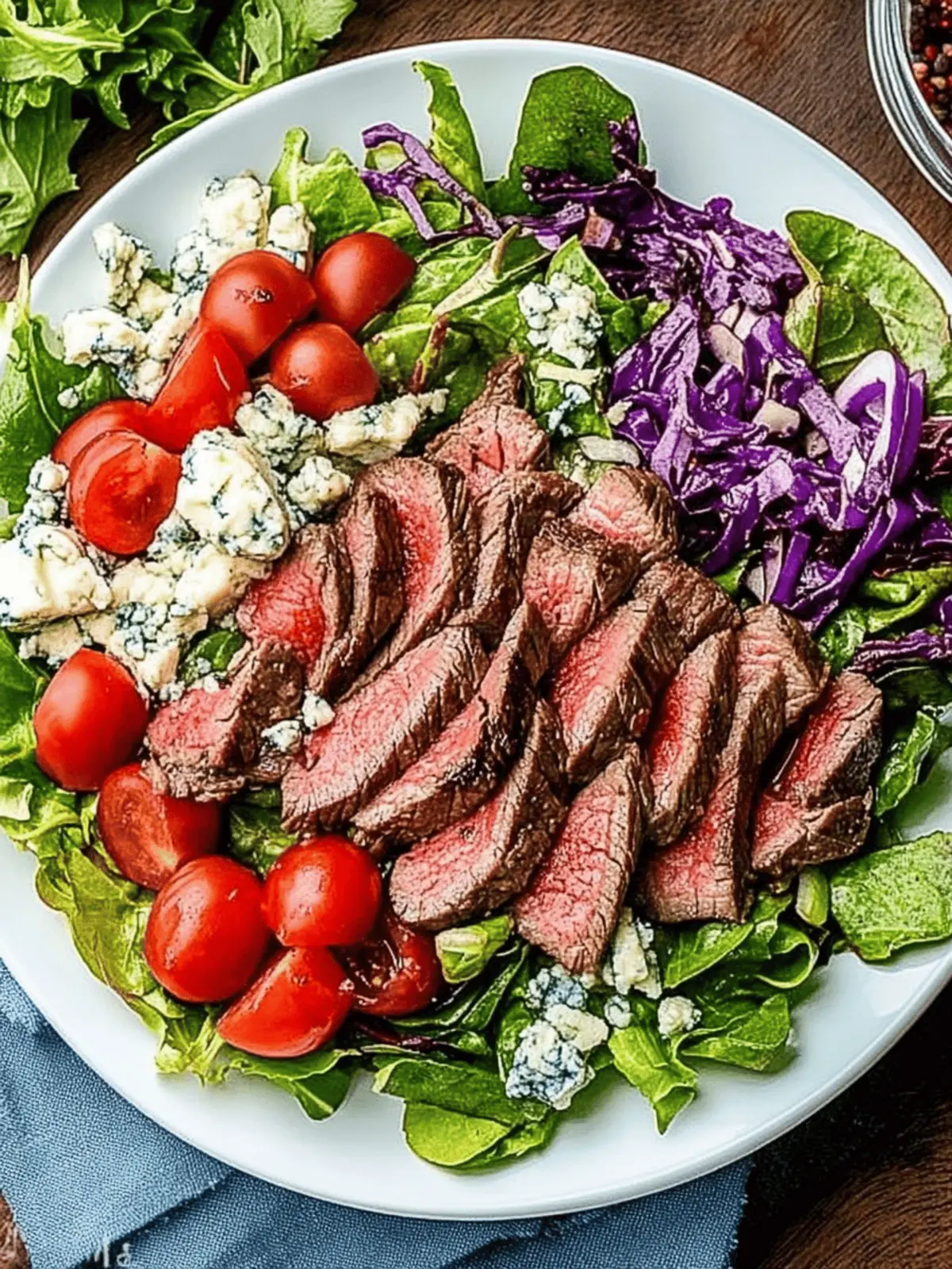 Steak and Blue Cheese Salad