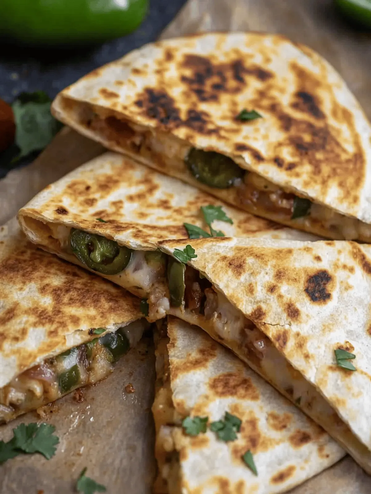 Jalapeno Popper Quesadillas