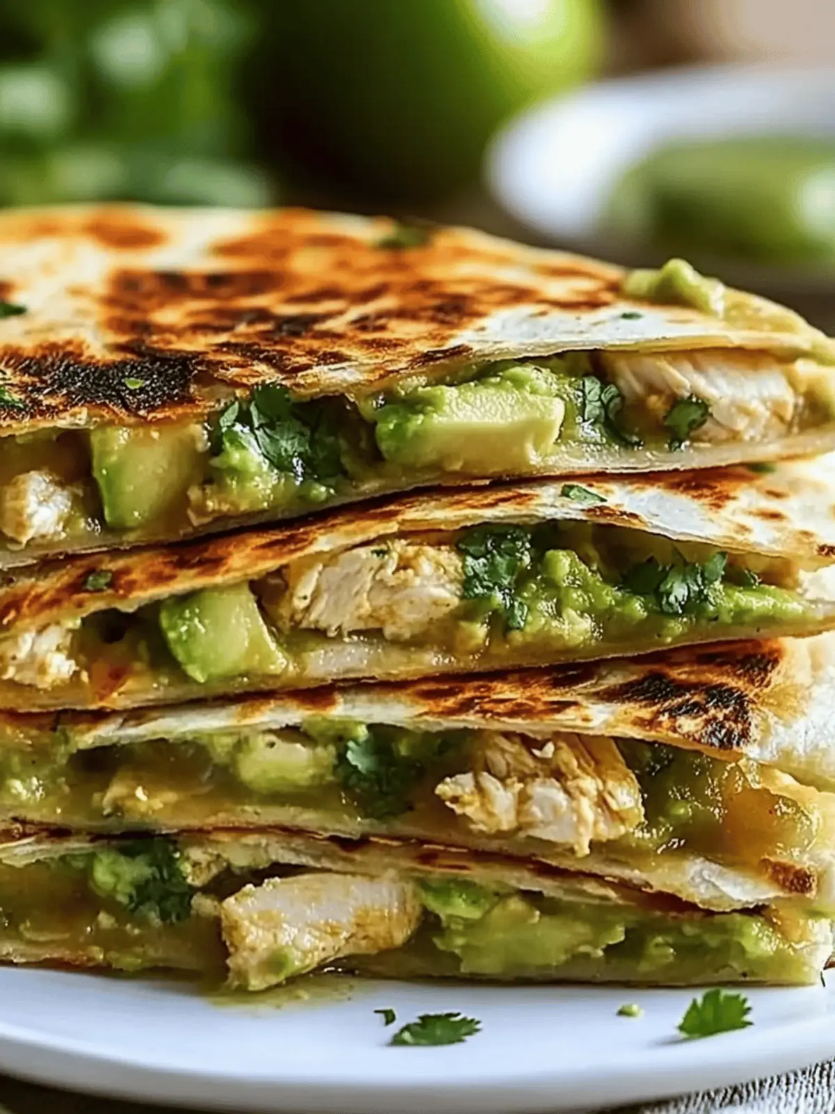 Chicken Avocado Quesadillas