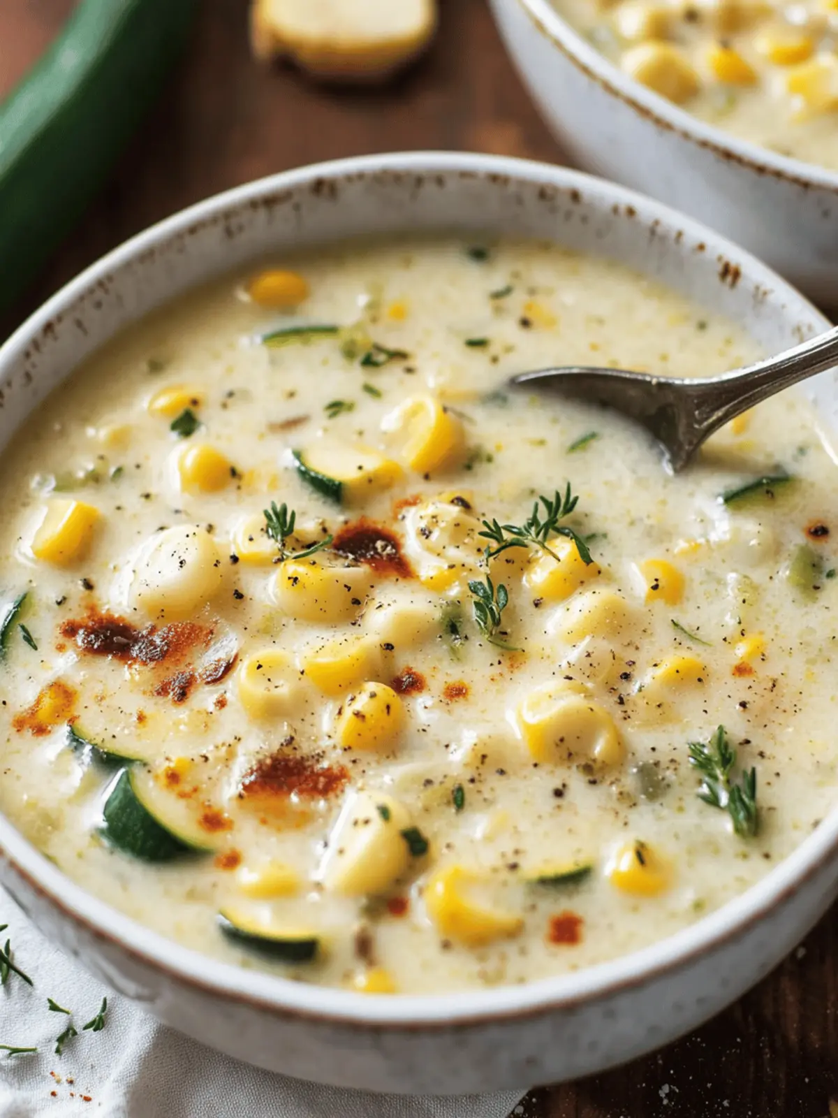 Summer Corn and Zucchini Chowder