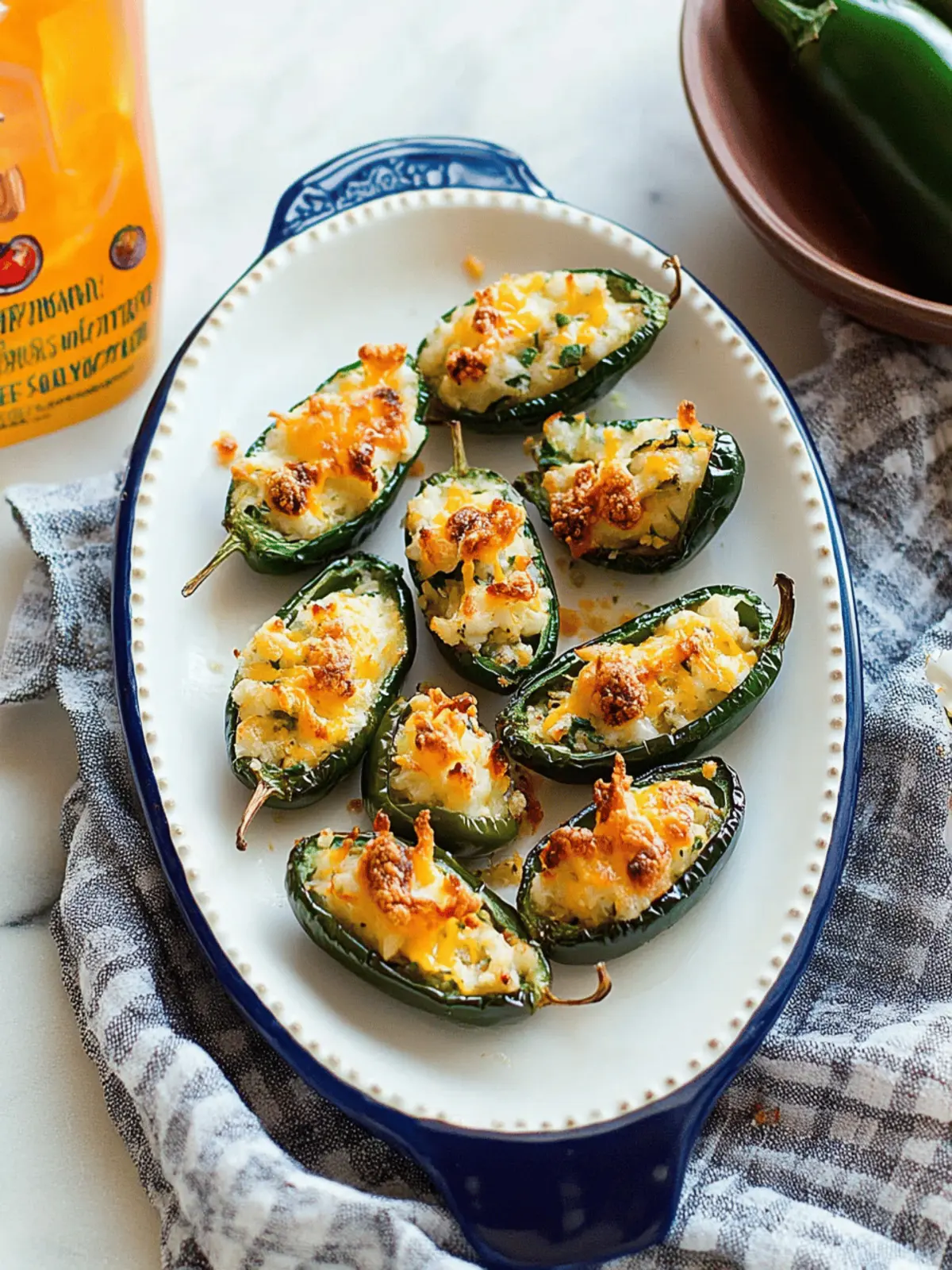 Baked Jalapeño Poppers