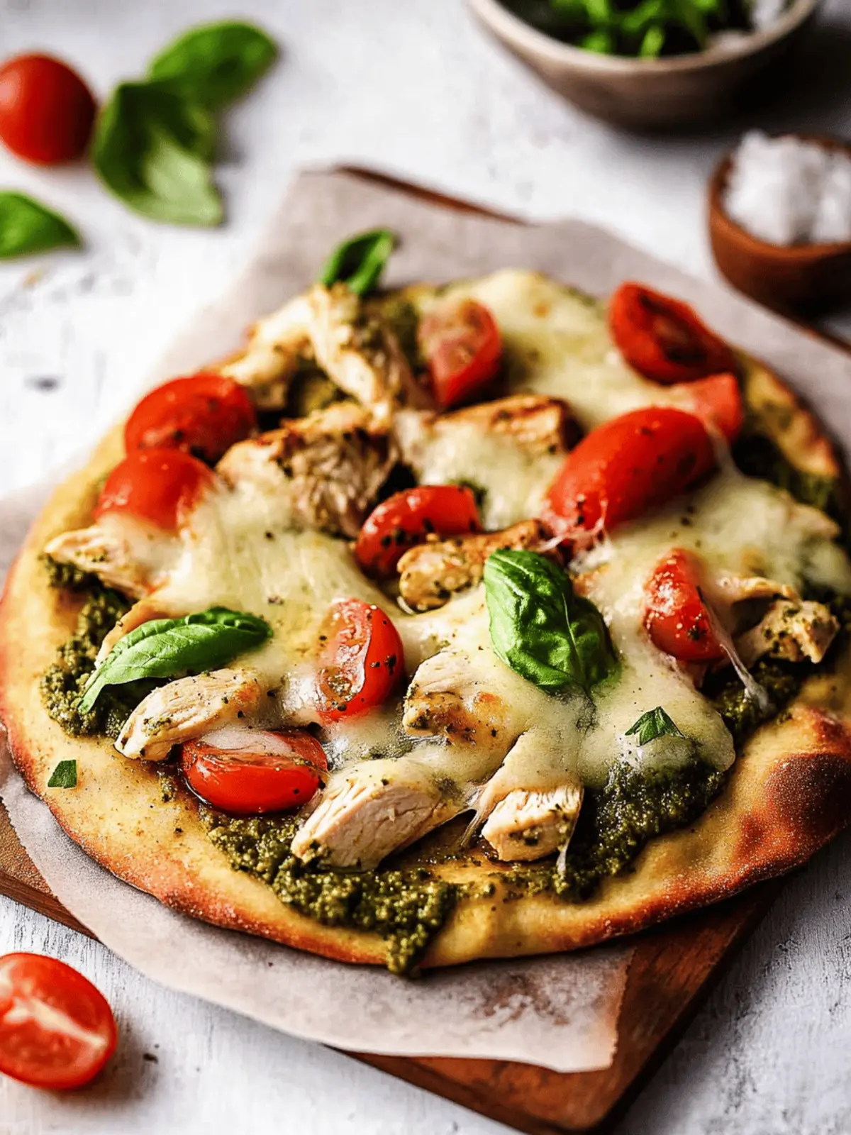 Chicken Pesto Flatbread
