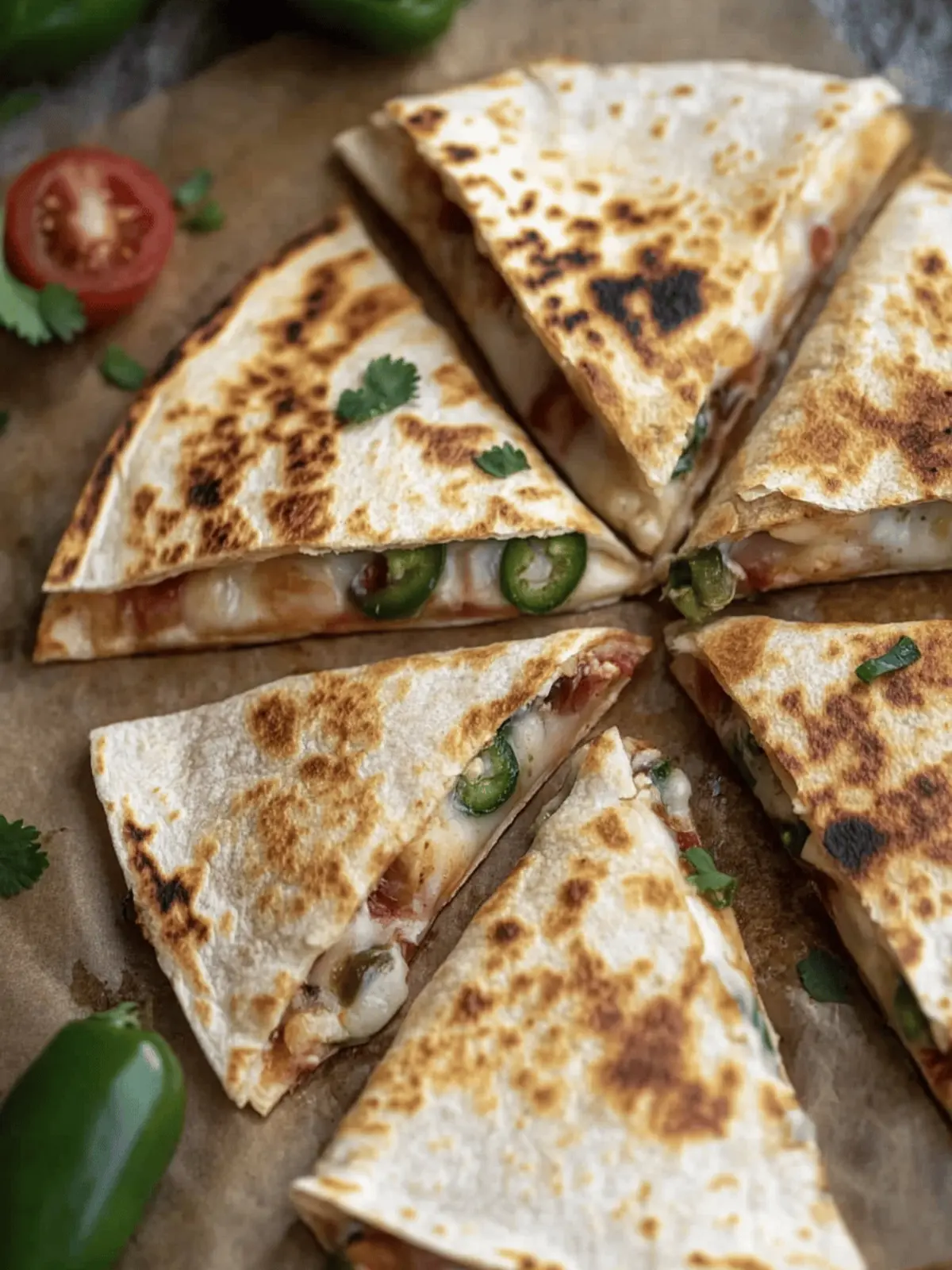 Jalapeno Popper Quesadillas