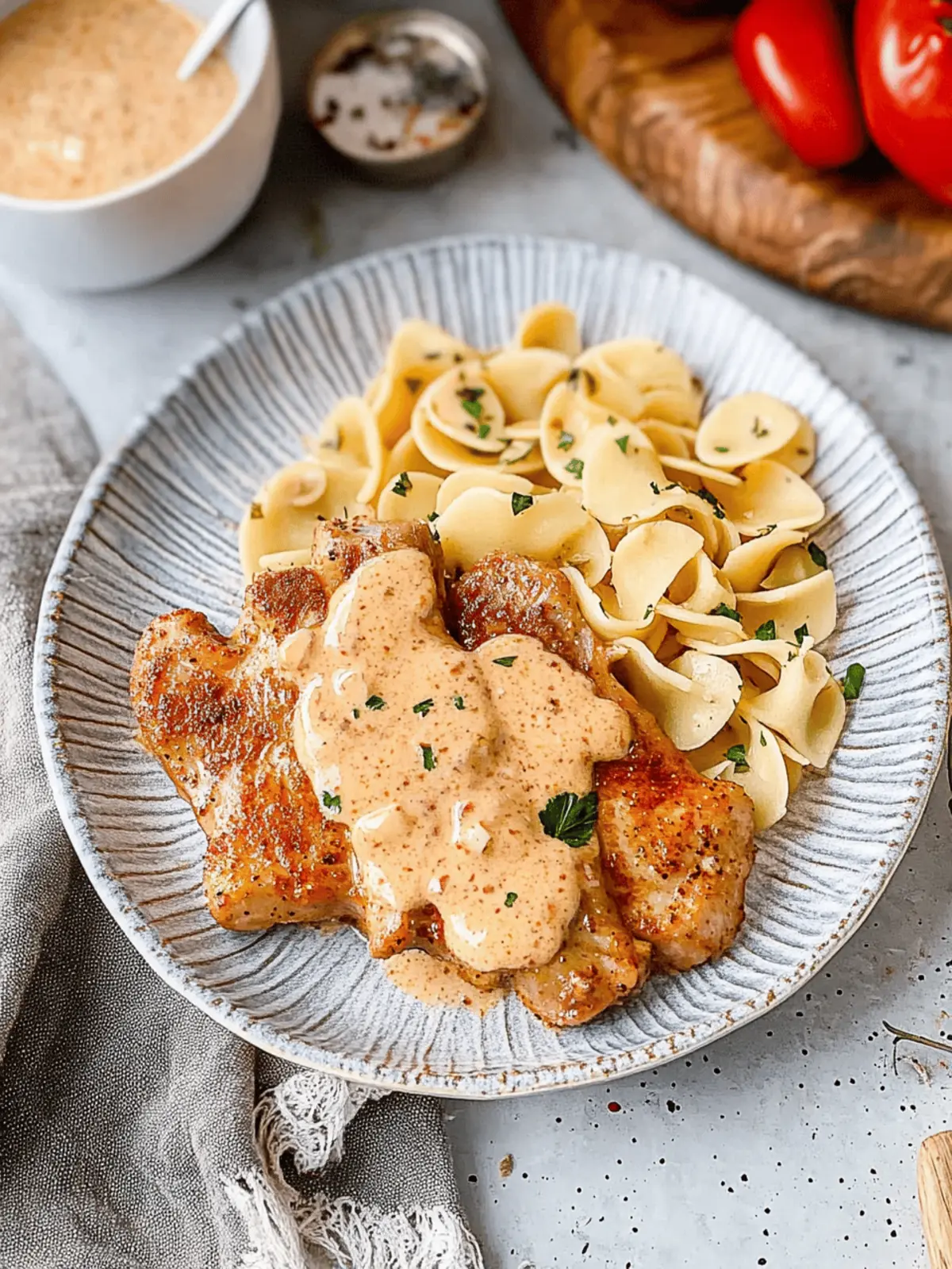 Savory Hungarian Sour Cream Pork Chops for Family Bliss