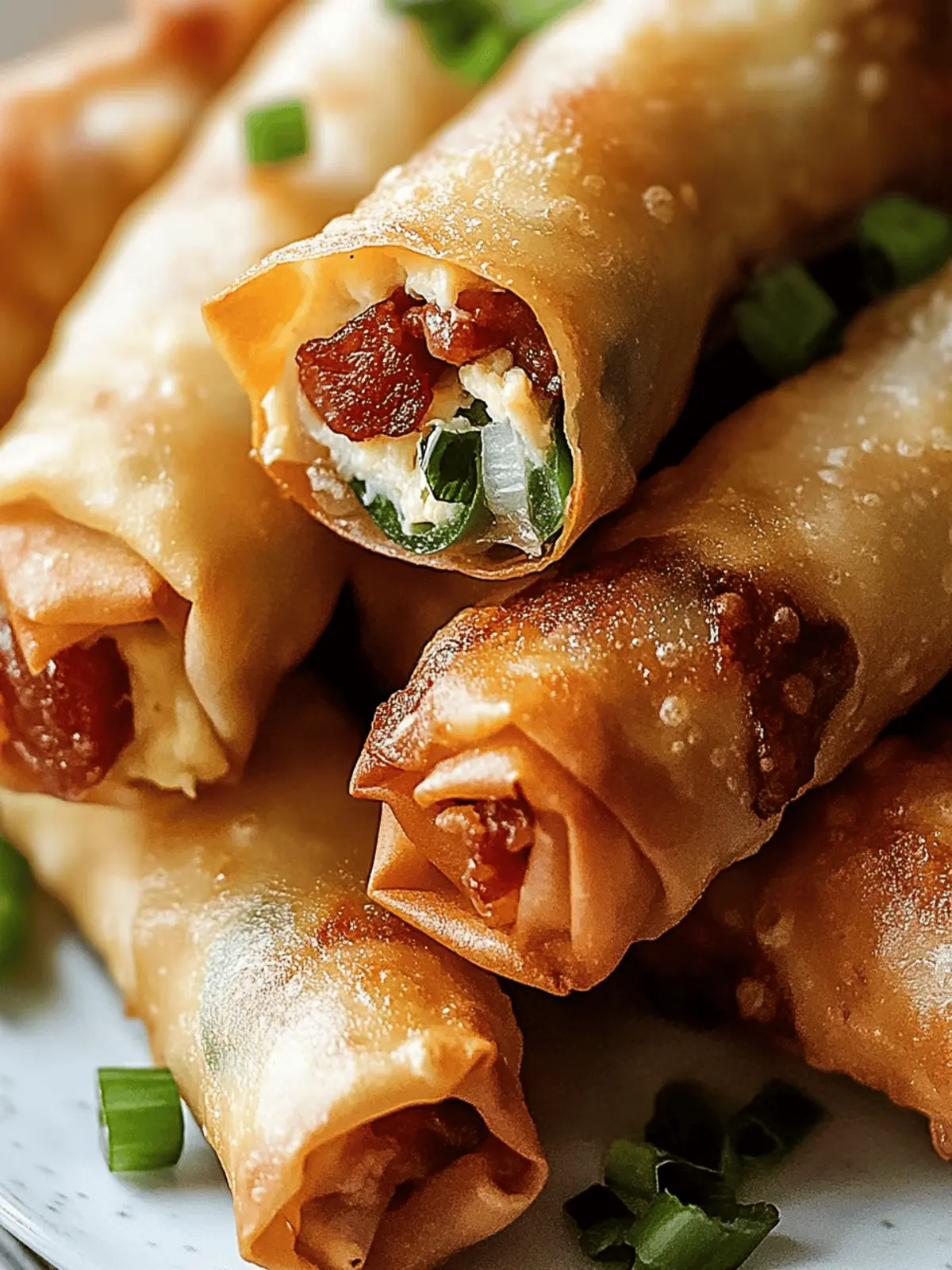 Bacon Jalapeno Egg Rolls