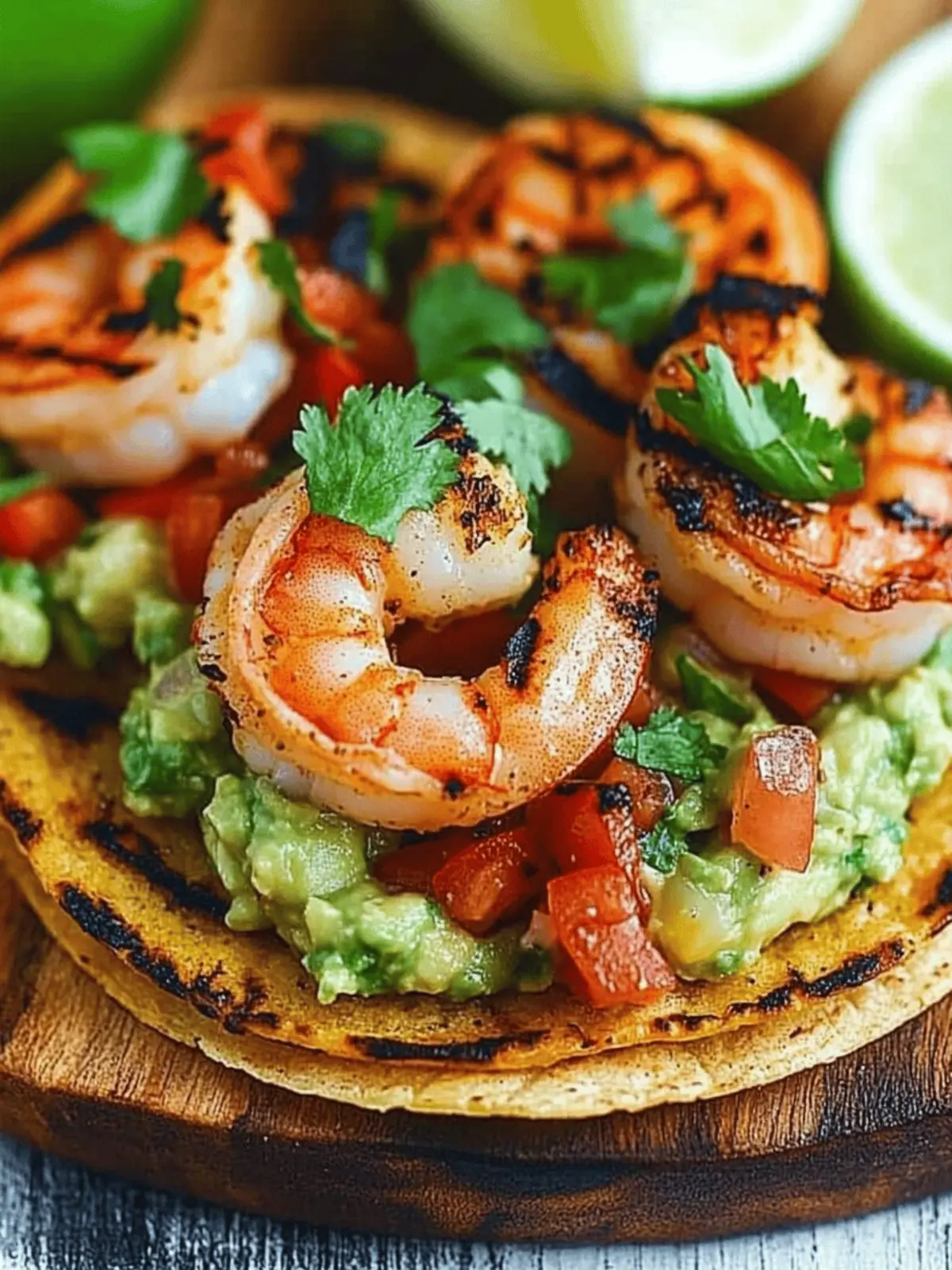 Grilled Shrimp Tostadas with Guacamole & Pico de Gallo Magic