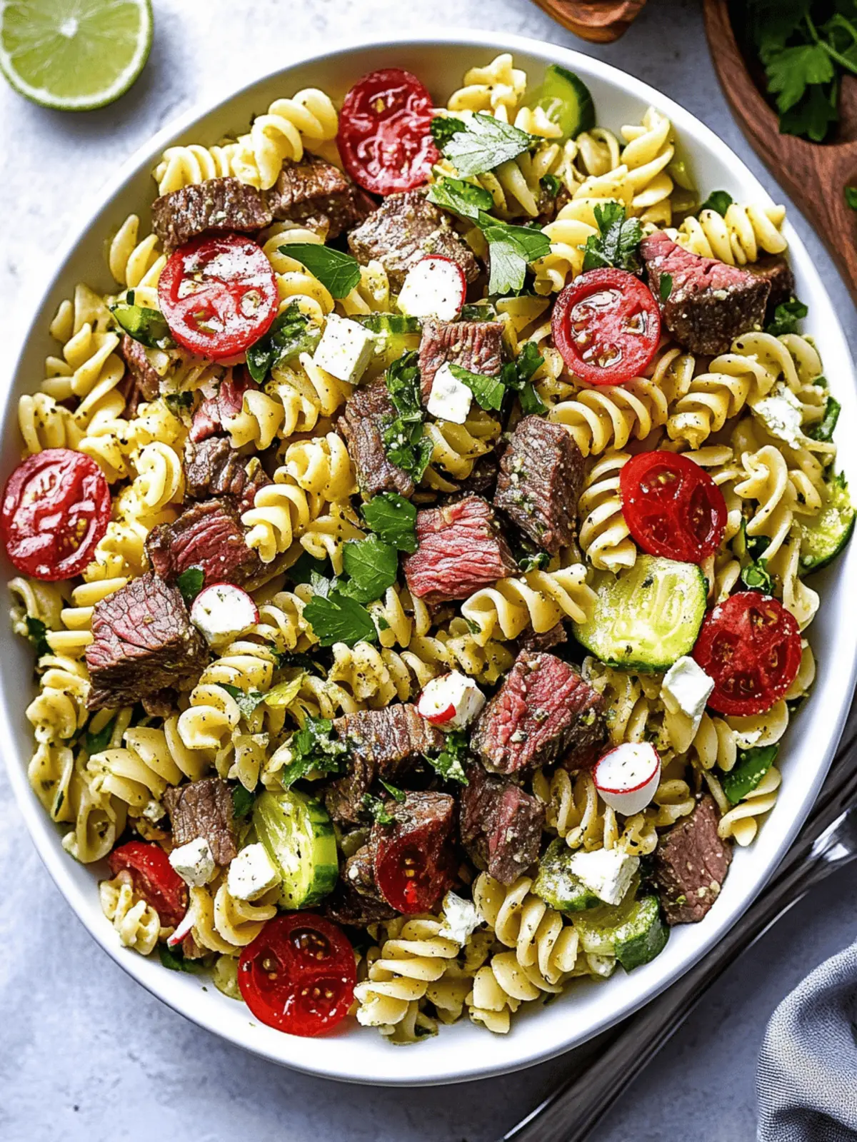 Steak Pasta Salad