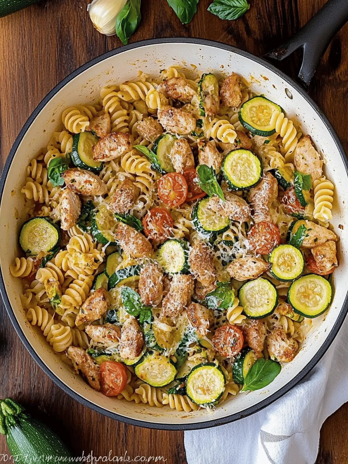 Chicken Zucchini Pasta Skillet: Easy, Fresh, & Flavor Packed!