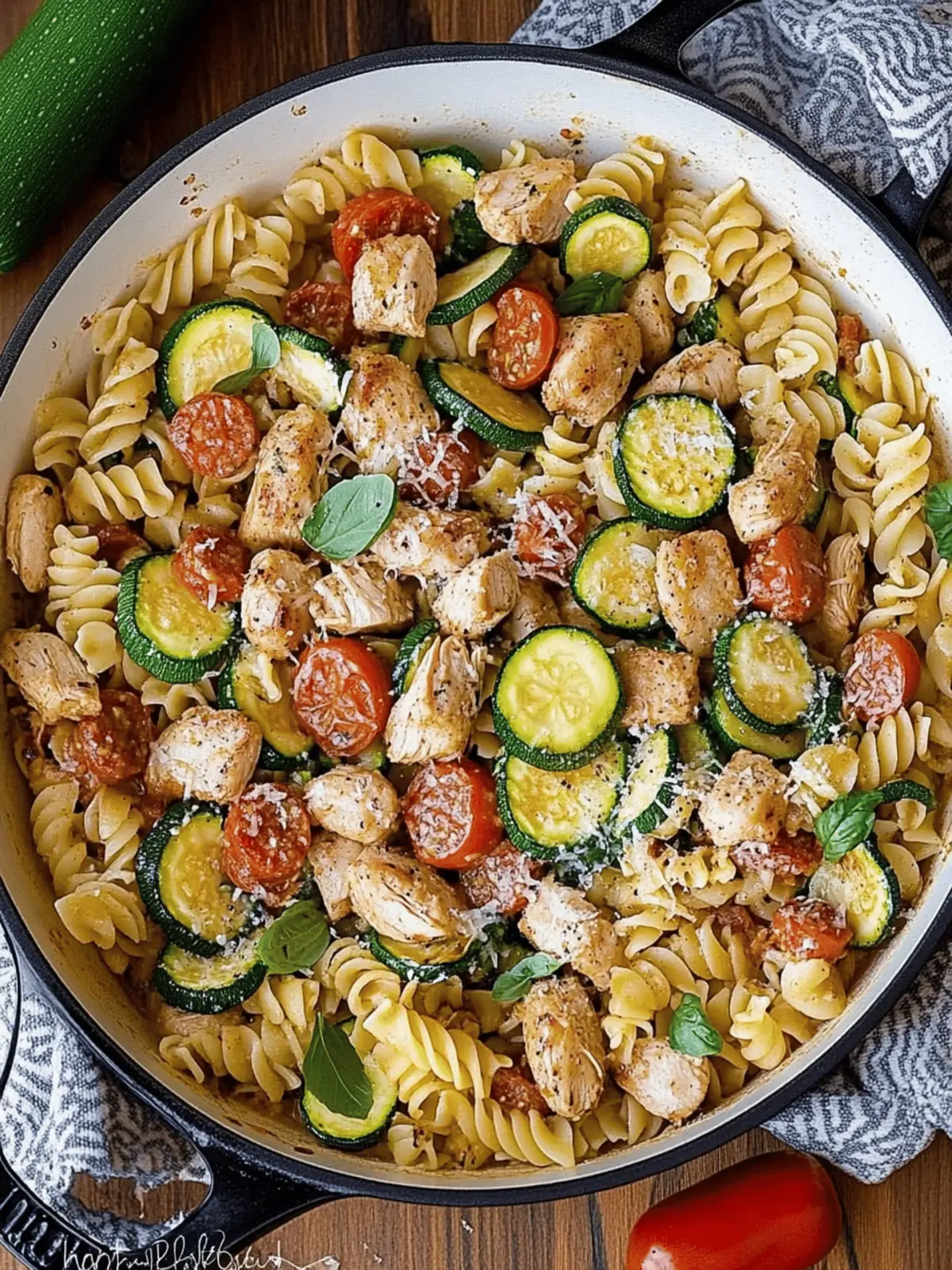 Chicken Zucchini Pasta Skillet: Easy, Fresh, & Flavor Packed!