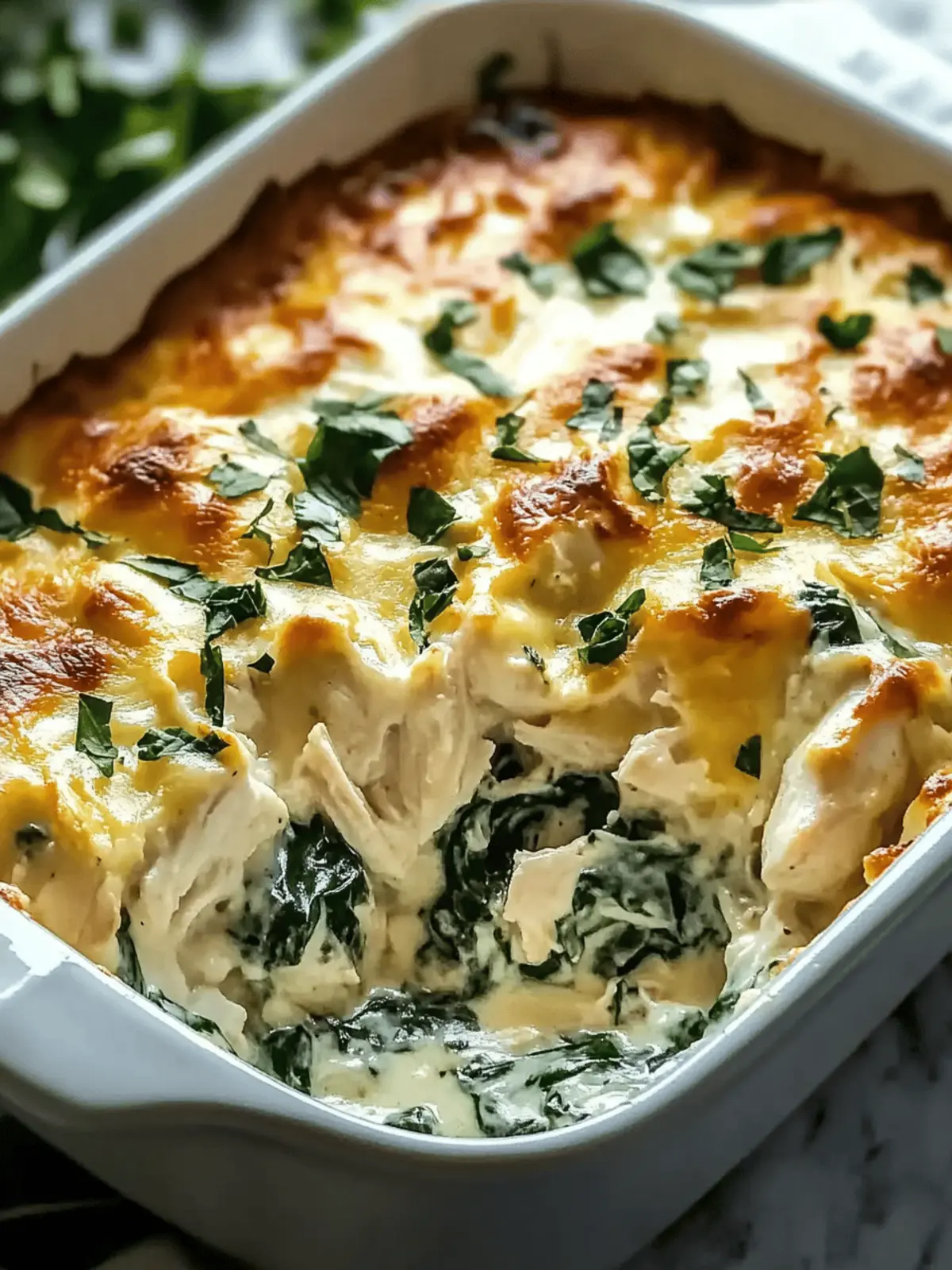 Creamy Chicken and Spinach Casserole: A Cozy Family Favorite