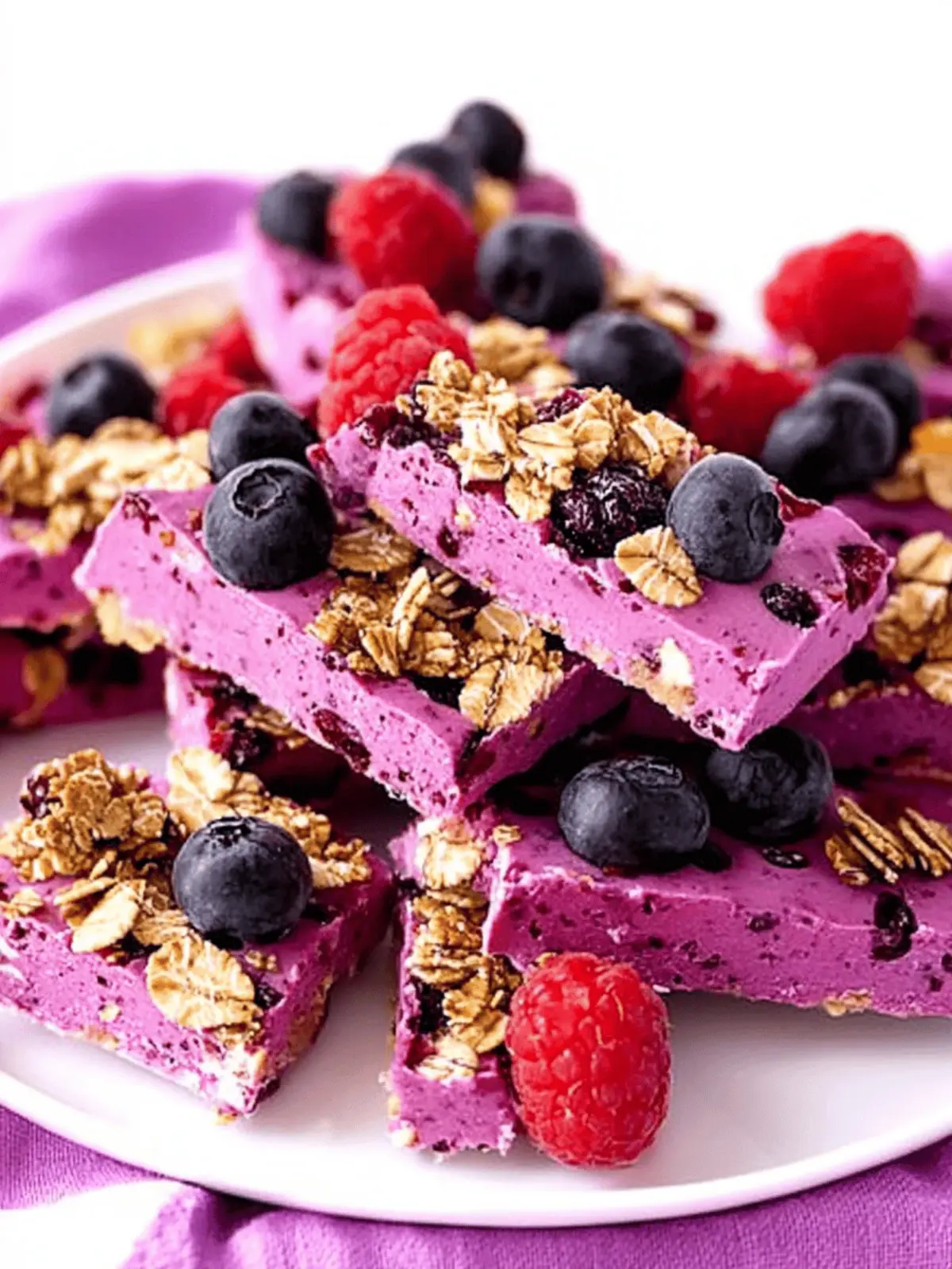 Berry Granola Yogurt Bark – Quick, Toddler-Approved Delight