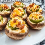 Quick and Tasty Jalapeño Popper Stuffed Mushrooms