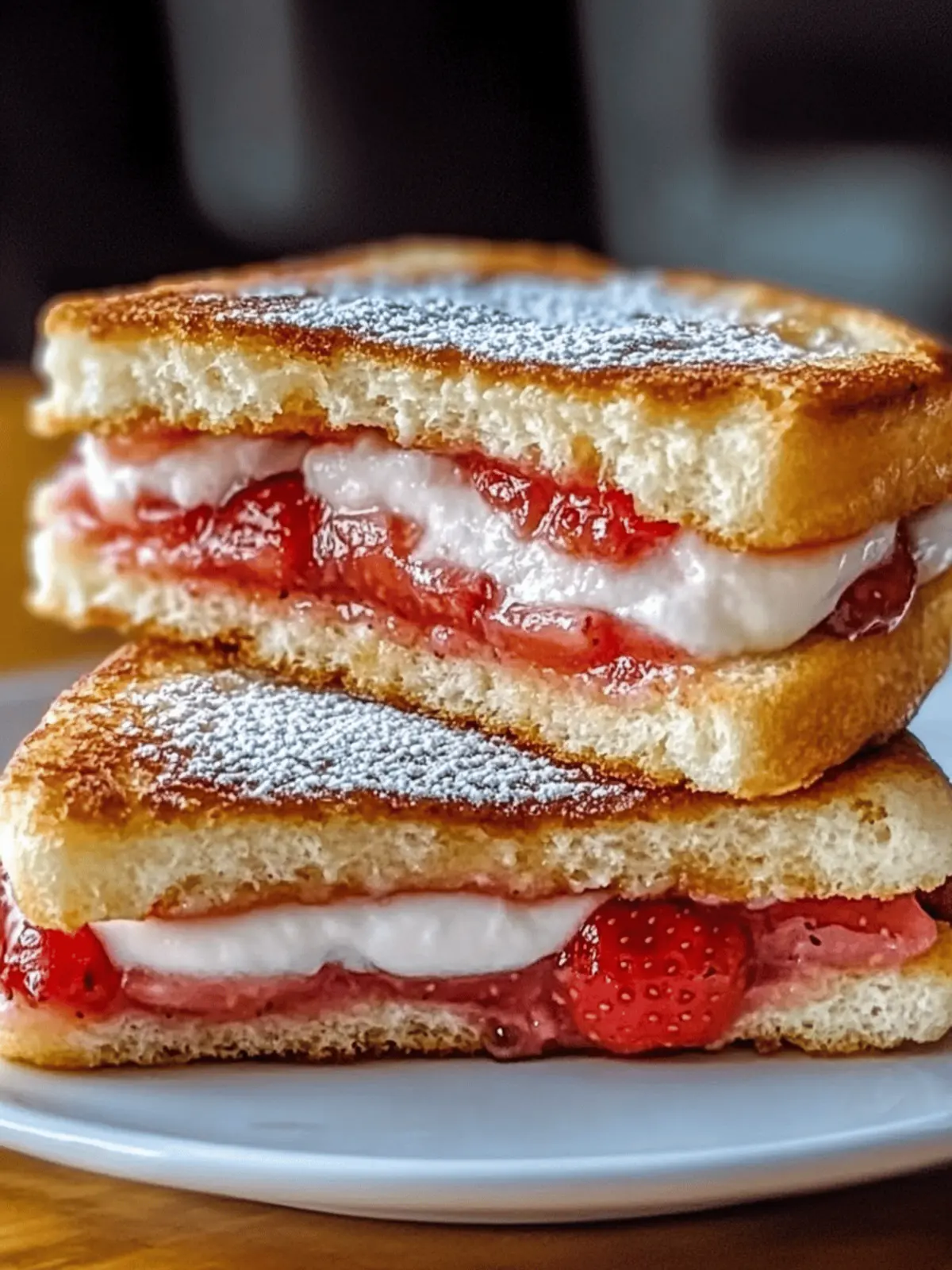 Melt-in-Your-Mouth Fried Strawberry Cheesecake Sandwiches