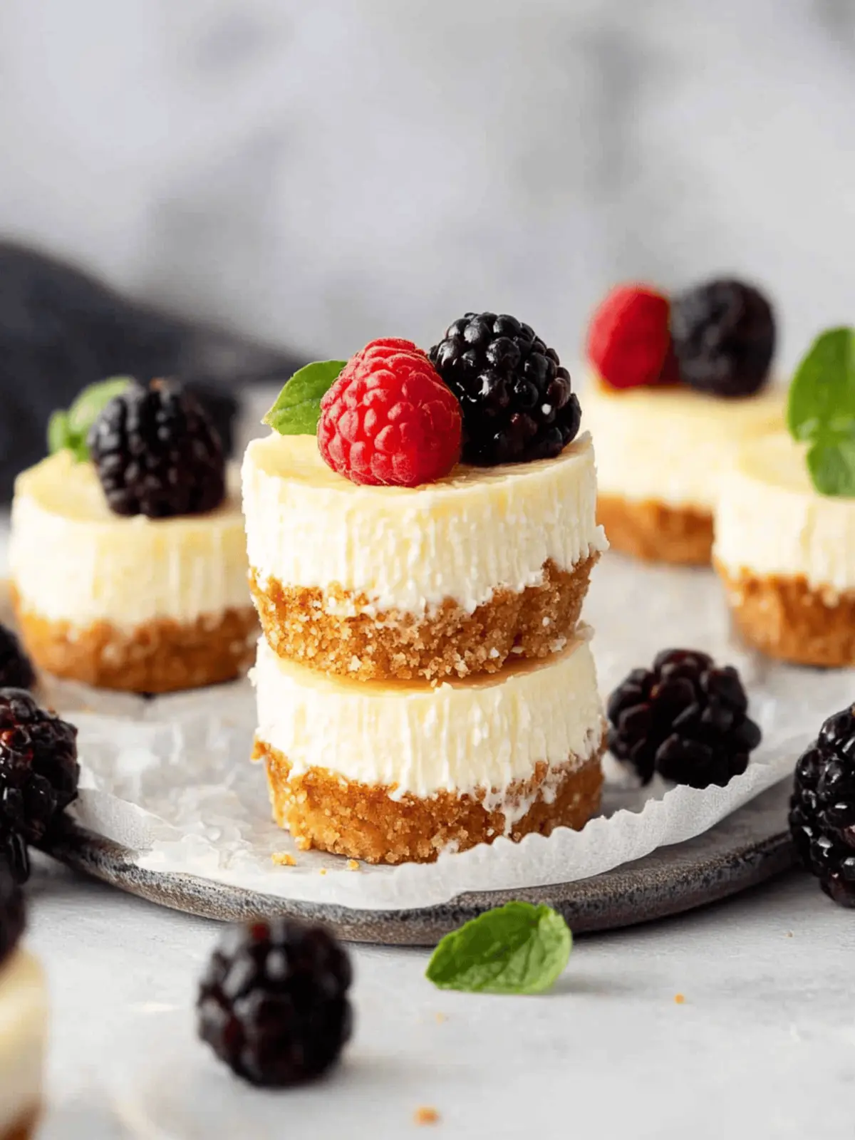 Mini Protein Cheesecakes