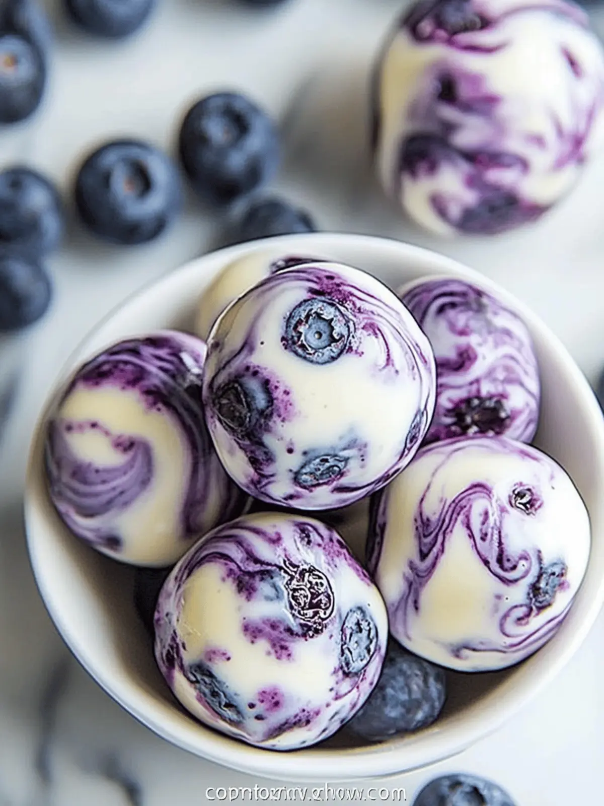 Blueberry Swirl Yogurt Bites