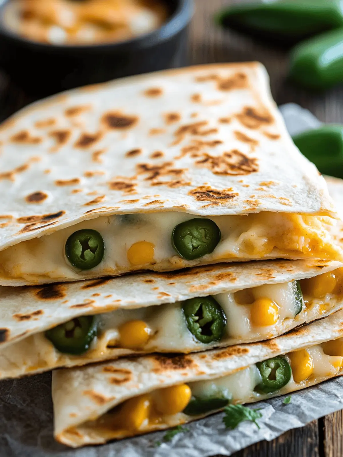 Jalapeno Popper Quesadillas