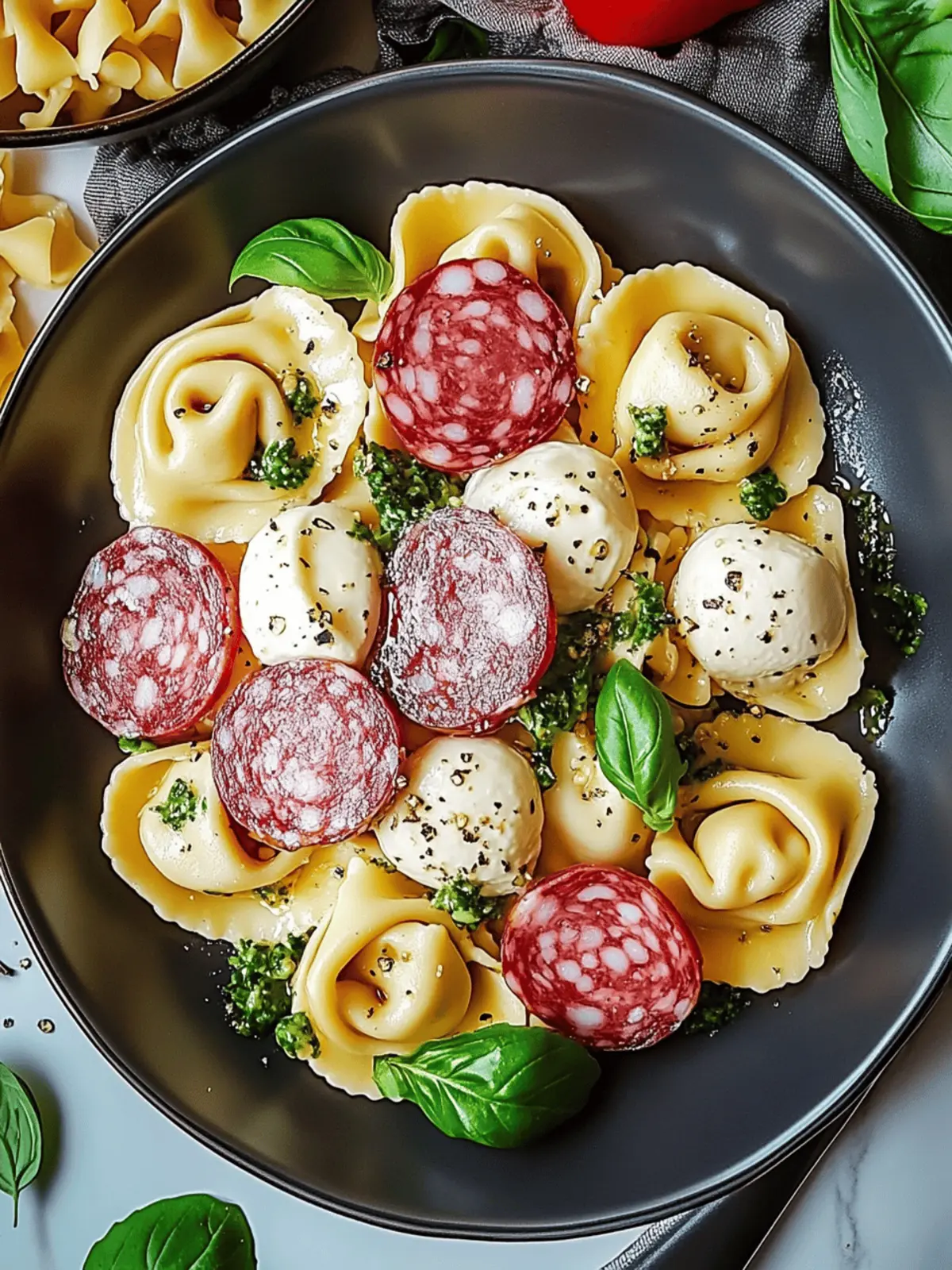 Salami-Mozzarella Tortellini Pasta Salad: A Summer Delight