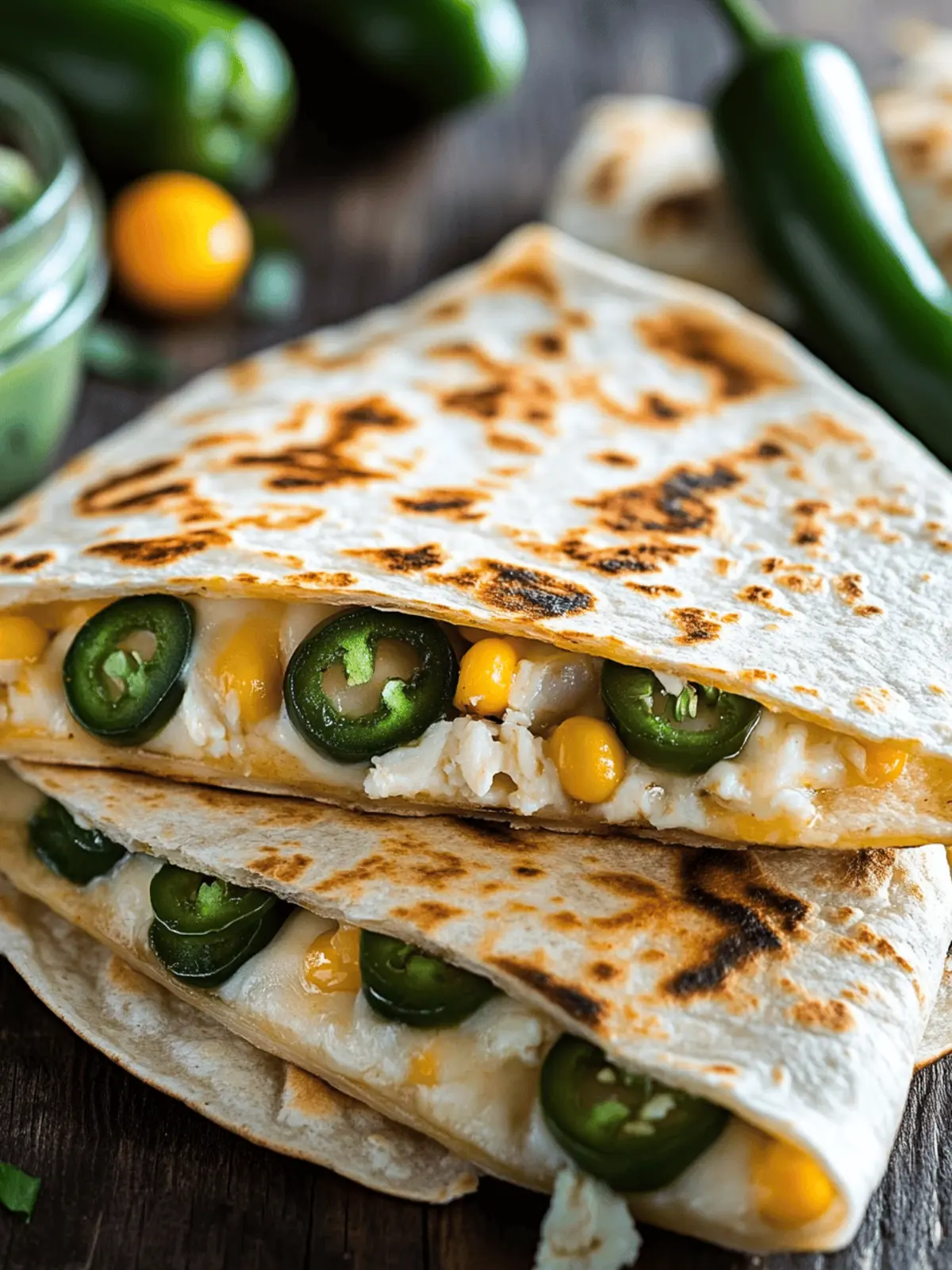Jalapeno Popper Quesadillas